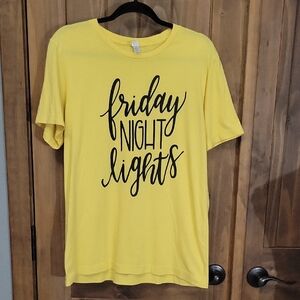Bella Canvas Yellow 'Friday Night Lights' T-Shirt